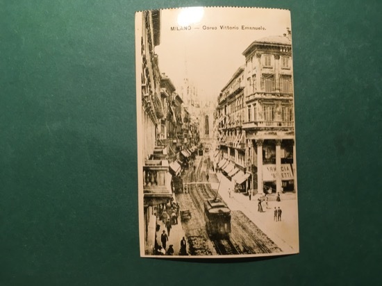 Cartolina Milano + Corso Vittorio Emanuele - Replica 1950 ca
