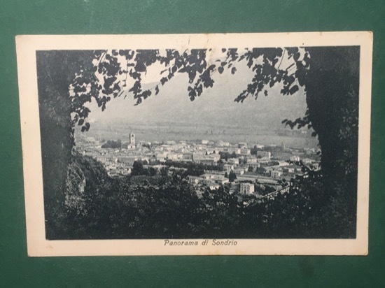 Cartolina Panorama Di Sondrio - 1919