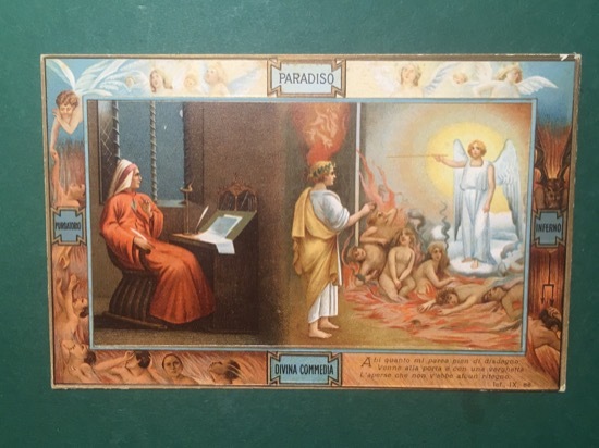 Cartolina Divina Commedia - Visione Della Città di Dite - …