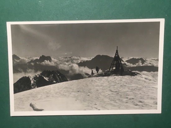 Cartolina Vetta e Piramide del Marmolada - 1950 ca.