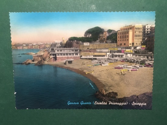 Cartolina Genova Quarto - Località Priaruggia - Spiaggia - 1970 …