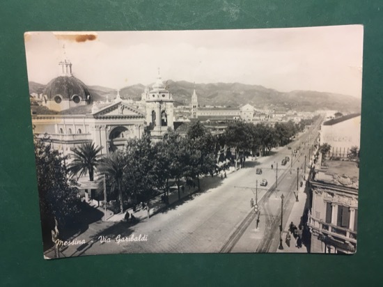 Cartolina Messina - Via Garibaldi - 1965