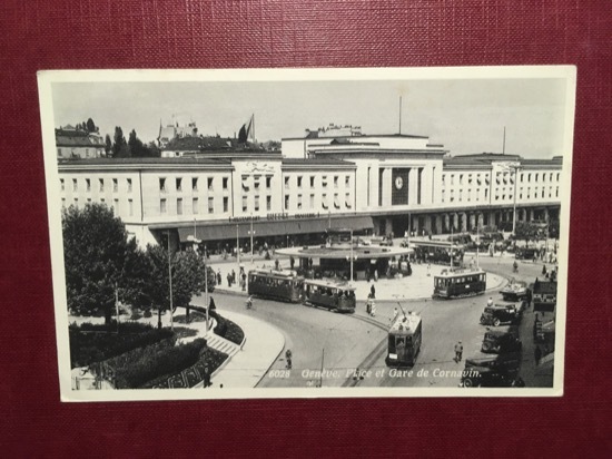 Cartolina Genève - Place et Gare de Cornavin - 1910 …