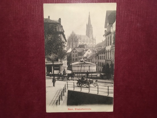 Cartolina Basel - Elisabethenkirche - 1908
