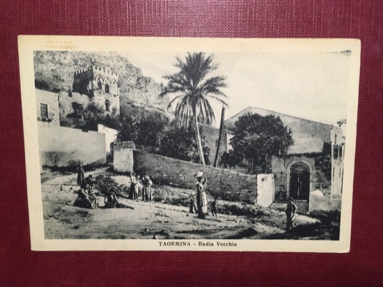 Cartolina Taormina - Badia Vecchia - 1933