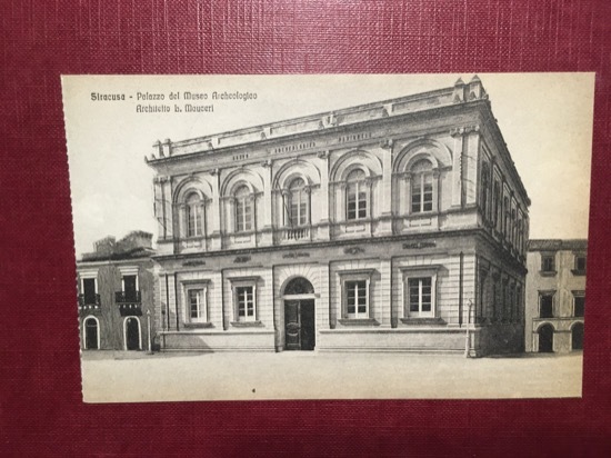 Cartolina Siracusa - Palazzo del Museo Archeologico - 1930 ca.