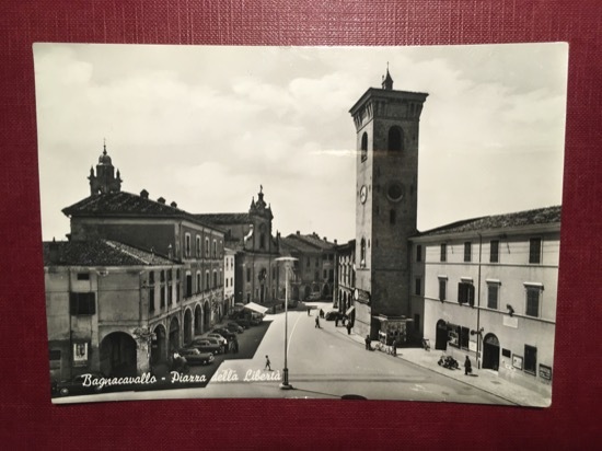 Cartolina Bagnacavallo - Piazza della Libertà - 1966