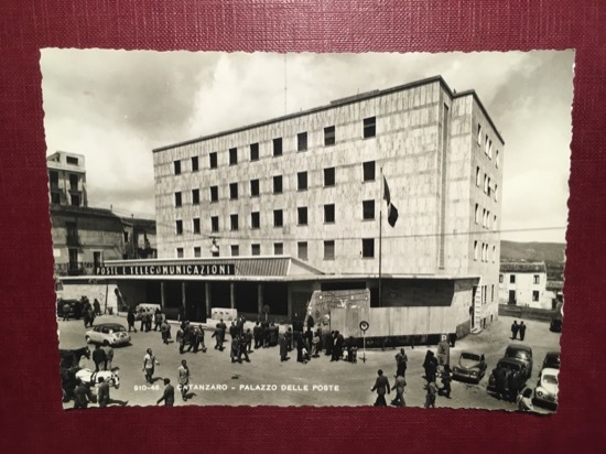Cartolina Catanzaro - Palazzo delle Poste - 1955 ca.