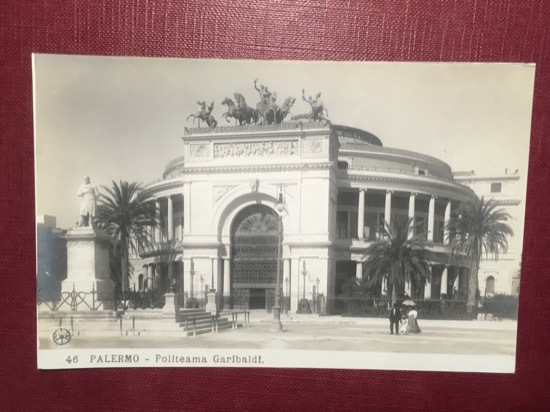 Cartolina Palermo - Politeama Garibaldi - 1930 ca.