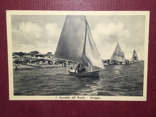 Cartolina S. Benedetto del Tronto - Spiaggia - 1948