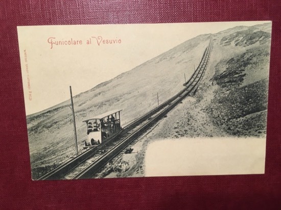 Cartolina Funicolare al Vesuvio - 1930 ca