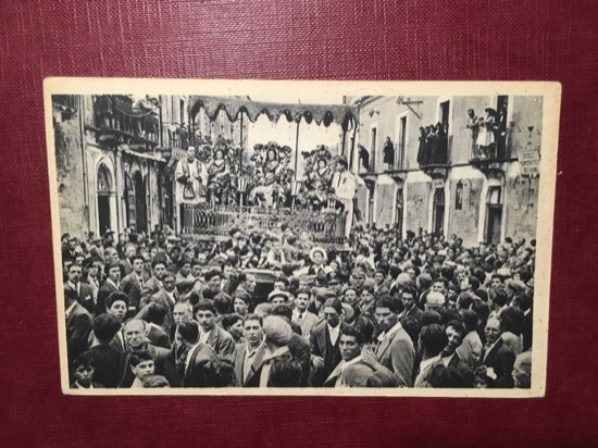 Cartolina Trecastagni - Festa Sant'Afelio - 10 Maggio - 1920 …
