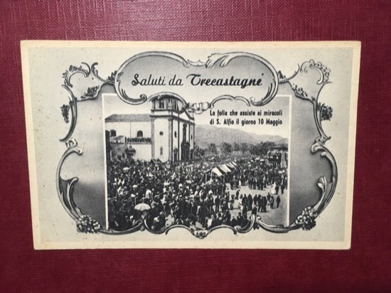 Cartolina Saluti da Trecastagni - Festa Sant'Afelio 10 Maggio - …