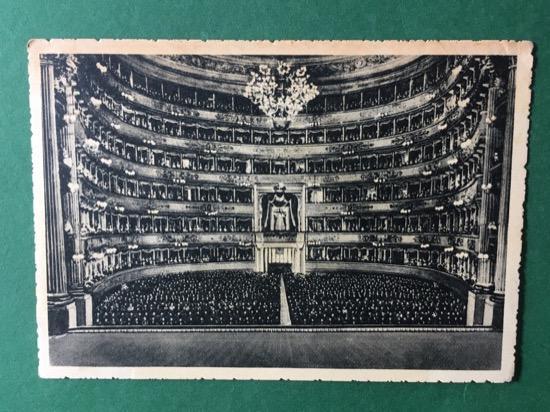 Cartolina Milano - Teatro alla Scala - Interno - 1940