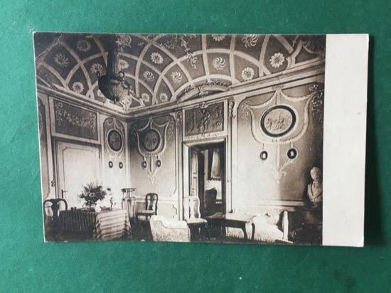 Cartolina Villa Parea - Cuneo - Interni - 1930