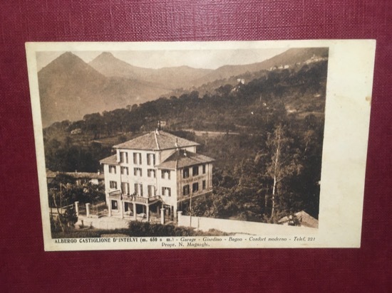 Cartolina Albergo Castiglione D'Intelvi - Garage - Giardino - Bagno …