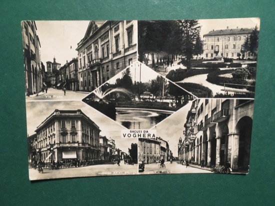Cartolina Saluti da Voghera - 1950