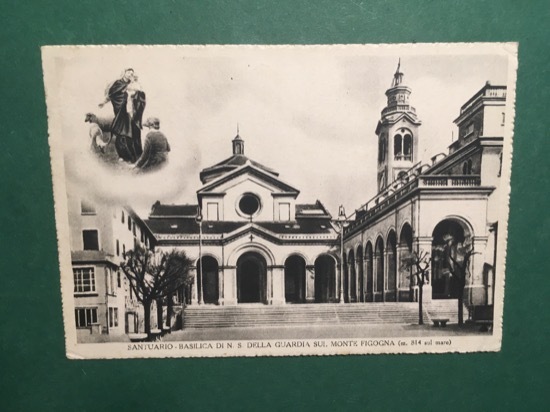 Cartolina Santuario - Basilica di N.S della Guardia sul Monte …