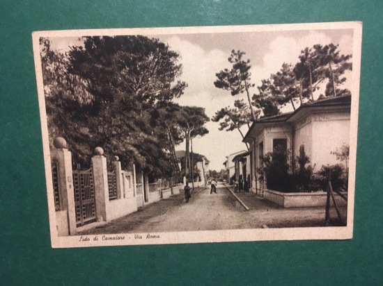 Cartolina Lido di Camaiore - Via Roma - 1954