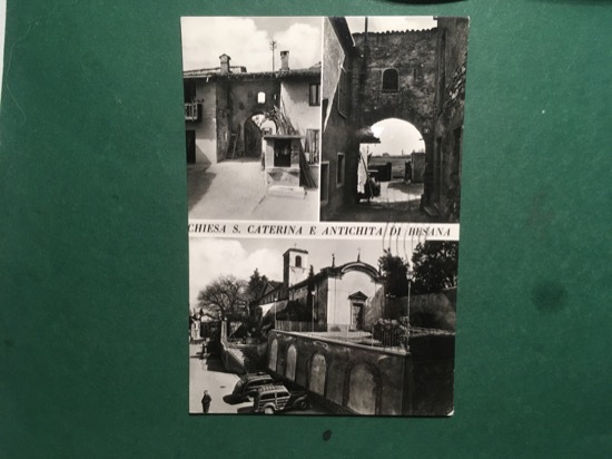 Cartolina Chiesa S. Caterina e Antichità di Besana - 1979
