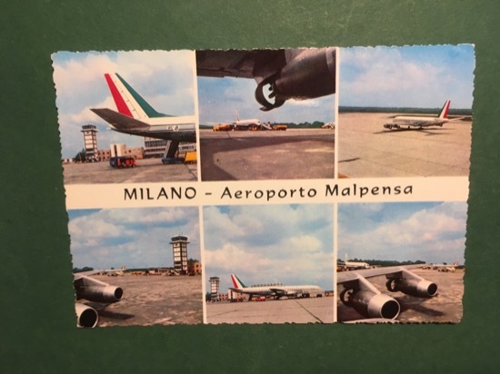 Cartolina Milano - Aereoporto Malpensa - 1970 ca.