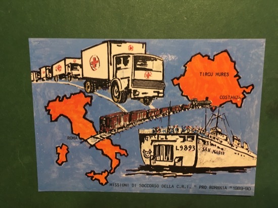 Cartolina Missioni di soccorso della C.R.I.- Pro Romania - 1990 …