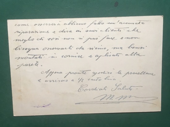 Cartolina Studio i Scoltura - Monumenti - Busti Statue - …