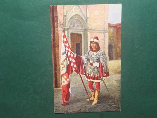 Cartolina I 17 Paggi delle Storiche Contrade di Siena - …