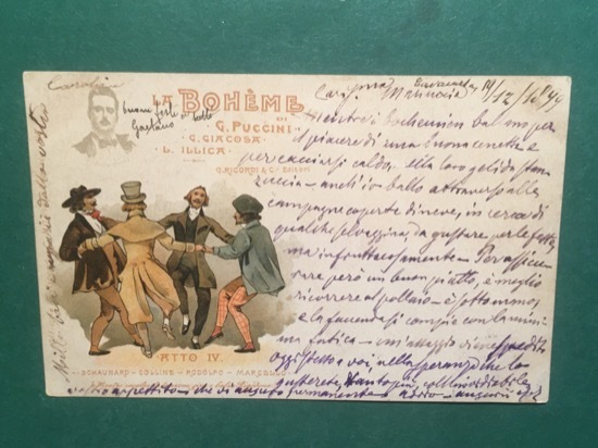 Cartolina La Boheme - G. Puccini - Atto IV - …