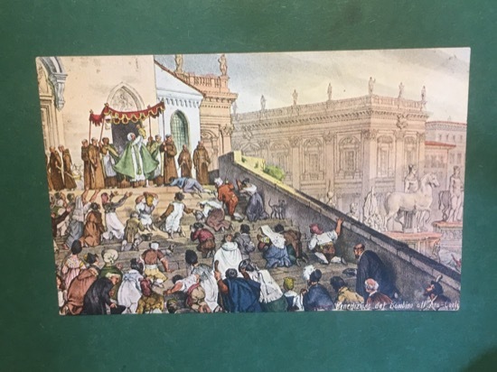 Cartolina Benedizione del Bambino All'Ara Coeli - 1925