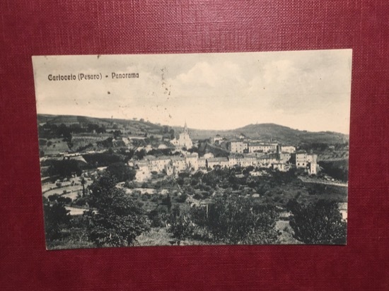 Cartolina Cartoceto - Pesaro - Panorama - 1948