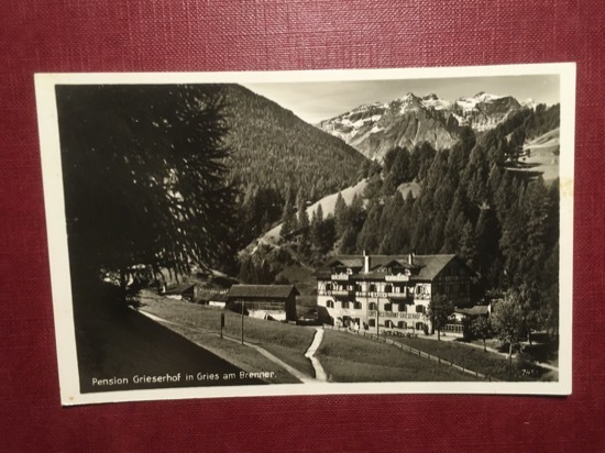 Cartolina Pension Griesehof in Gries am Brenner - 1950 ca.