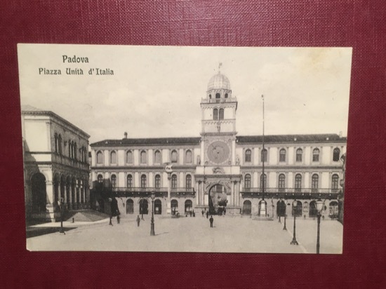 Cartolina Padova - Piazza Unità d'Italia - 1920 ca.