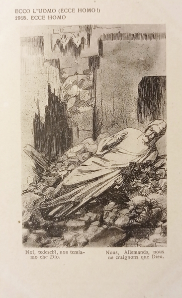 Cartolina WWI - Illustratori - Ecco l'Uomo 1915 - 1917