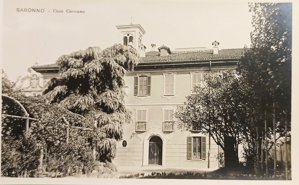 Cartolina - Saronno - Casa Carcano - 1935 ca.