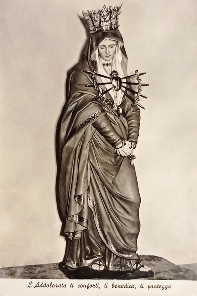 Cartolina - Venerata immagine Addolorata - Chiesa SS. Annunziata - …