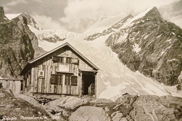 Cartolina - Rifugio Mezzalama ( Aosta ) - 1950