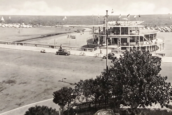 Cartolina - Rimini - La Rotonda - 1958