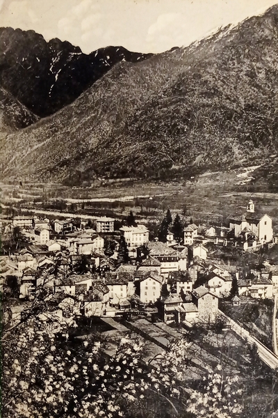 Cartolina - Valsesia - Scopello con vista denti di Cavala …