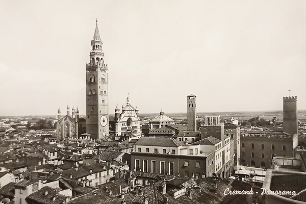 Cartolina - Cremona - Panorama - 1961