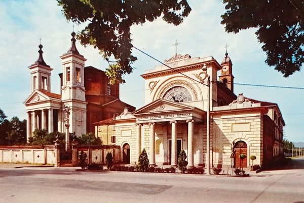 Cartolina - Bra - Santuario vecchio e nuovo Madonna dei …
