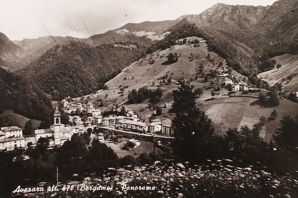 Cartolina - Averara ( Bergamo ) - Panorama - 1960 …