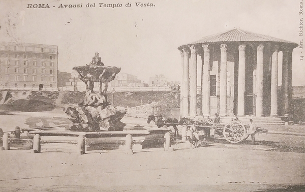 Cartolina - Roma - Avanzi del Tempio di Vesta - …