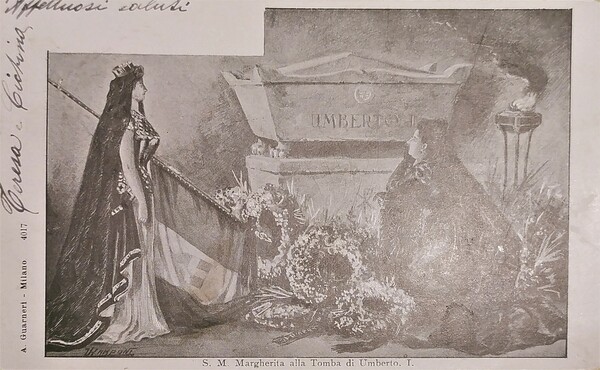 Cartolina - S. M. Margherita alla Tomba di Umberto I …