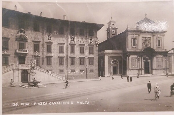 Cartolina - Pisa - Piazza Cavalieri di Malta - 1949