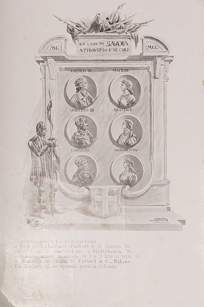 Cartolina - La Casa di Savoia attraverso i Secoli - …