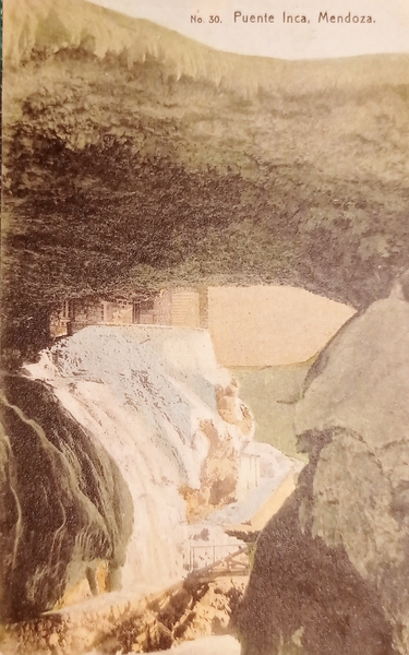 Cartolina - Argentina - Puente Inca - Mendoza - 1913