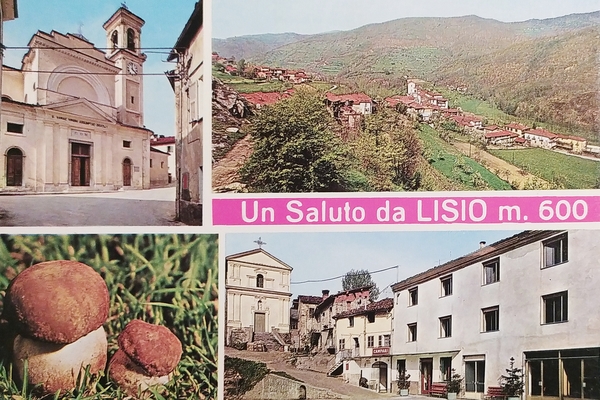 Cartolina - Un Saluto da Lisio ( Cuneo ) - …