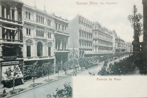 Cartolina - Argentina - Buenos Aires - Avenida de Mayo …