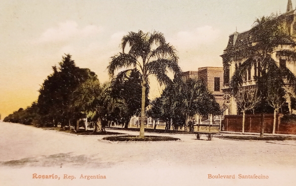 Cartolina - Argentina - Rosario - Boulevard Santafesino - 1900 …